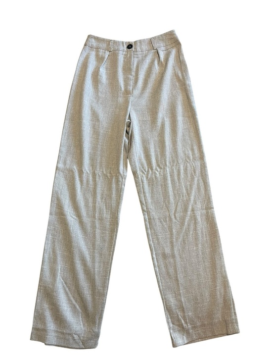 SHEIN Denim - SHEIN Straight Leg slacks in Light Gray Beige